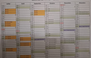 Calendrier secteur et fédéraux de juillet à décembre 2026