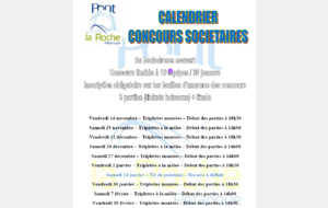 calendrier concours sociétaires