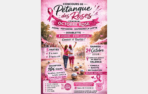 Concours de pétanque pour octobre rose