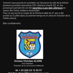 annulation CDC Vétérans et Provençale