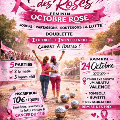 Concours de pétanque pour octobre rose